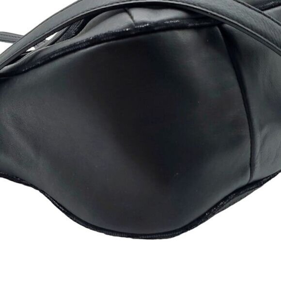 Coach Black Leather Taylor Flap Shoulder Bag - Picture 6 of 9